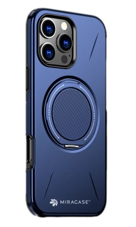 כיסוי פלסטיק כחול עבור Miracase Miramag iPhone 16 Pro Max