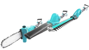 סט 20V טלסקופי משור שרשרת + גוזם גדר + מפוח 3 ב 1 KR-8095-LI-SET