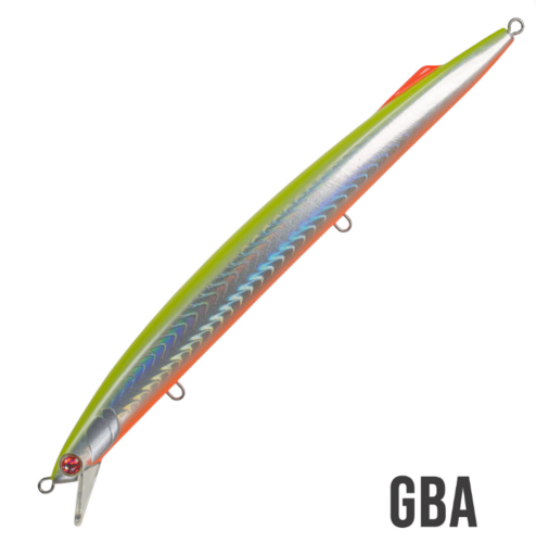 דמוי דג Seaspin Mommotti 190 K צבע GBA עם גב צהוב וקרסי BKK.