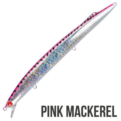 דמוי דג Seaspin Mommotti 190 K צבע Pink Mackerel דפוס מקרל ורוד עם קרסי BKK.