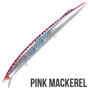 דמוי דג Seaspin Mommotti 190 K - דמוי Long Jerk שוקע 35 גרם - צבע Pink Mackerel כולל 3 משולשות BKK