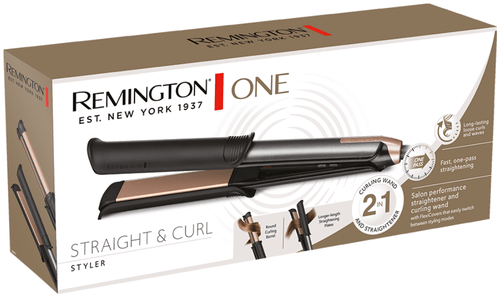 מחליק ומסלסל שיער קרמי Remington One S6077ברפאלי - refali.co.il
