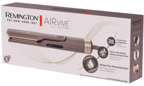 מחליק שיער רחב רטוב\יבש Remington 2-in-1 AIRvive AS8930