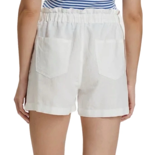 מכנס TOMMY JEANS פשתן מידות XS-L לנשים בגוון לבן