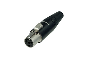 RT4FC-B מחבר נקבה מיני-XLR 4 מגעים Rean by Neutrik