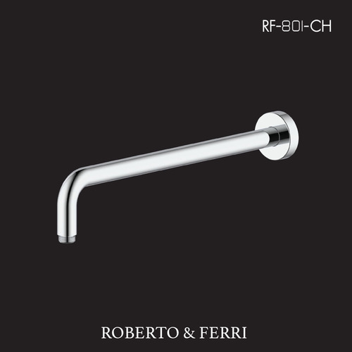 זרוע נירוסטה 304 לראש מקלחת צבע כרום RF-801 ROBERTO & FERRI