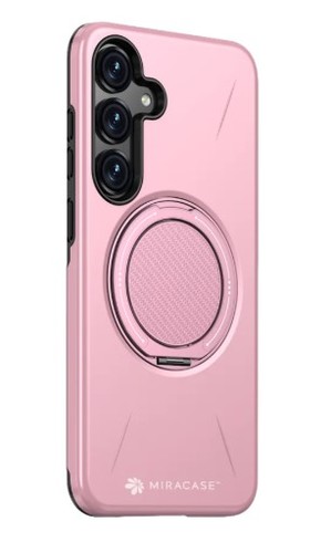 כיסוי פלסטיק ורוד עבור Miracase Miramag Samsung S25 Plus