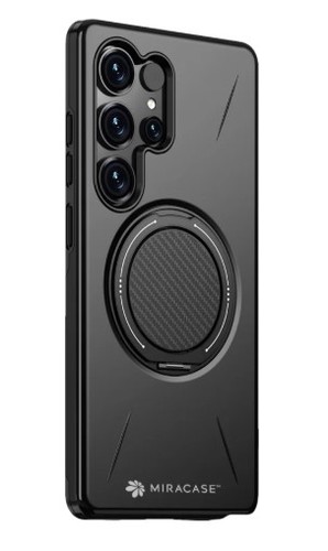 כיסוי פלסטיק שחור עבור Miracase Miramag Samsung S25 Ultra
