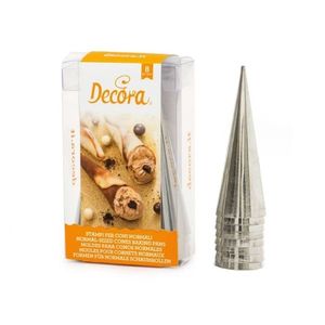 סט 8 קונוס נירוסטה 12X4 Decora