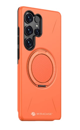 כיסוי פלסטיק שחור עבור Miracase Miramag Samsung S25 Ultra