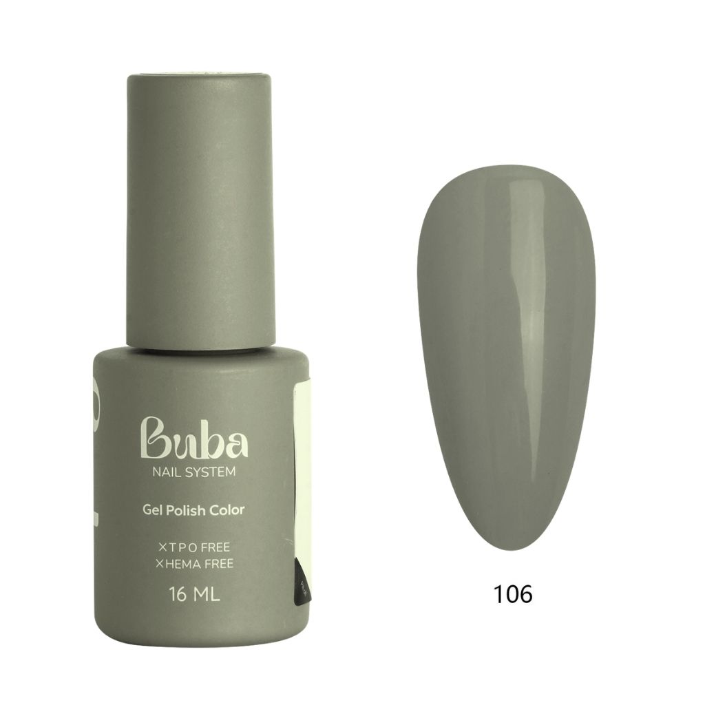 לק ג׳ל בובה 106 ירוק חאקי כהה | BUBA Gel Polish