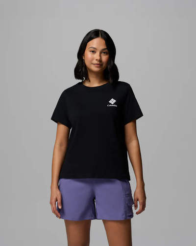חולצת טי קצרה לנשים - Rolling Bend Graphic Short Sleeve Shirt