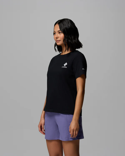 חולצת טי קצרה לנשים - Rolling Bend Graphic Short Sleeve Shirt