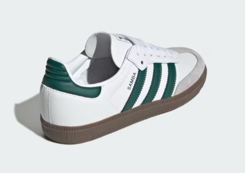 אדידס- נעלי סמבה לנשים בצבע לבן ירוק | 35-40 |  ADIDAS Samba OG Shoes -GREEN JQ2843