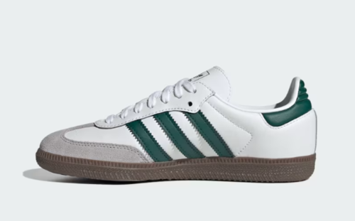 אדידס- נעלי סמבה לנשים בצבע לבן ירוק | 35-40 |  ADIDAS Samba OG Shoes -GREEN JQ2843