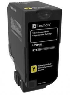 טונר צהוב מקורי Lexmark 74C5SYE 7k