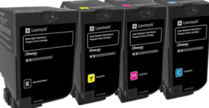 סט 4 טונרים מקוריים Lexmark CS720DE