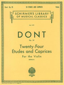 dont 24 etudes and caprices for violin op 35
