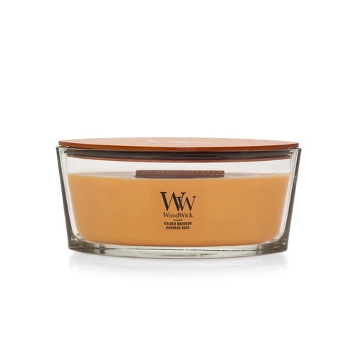נר ריחני - Woodwick Candle Golden Bourbon 453.6G