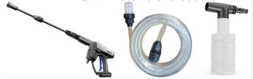 מכונת שטיפה נטענת 40 BAR בלחץ מים 20V /18  + אביזריםPWC201 תואמת סוללות מקיטה [ גוף בלבד ]