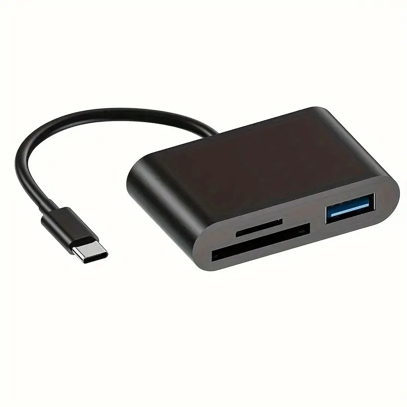 קורא כרטיסים MicroSD USB ו-SD לטלפון Type-C 