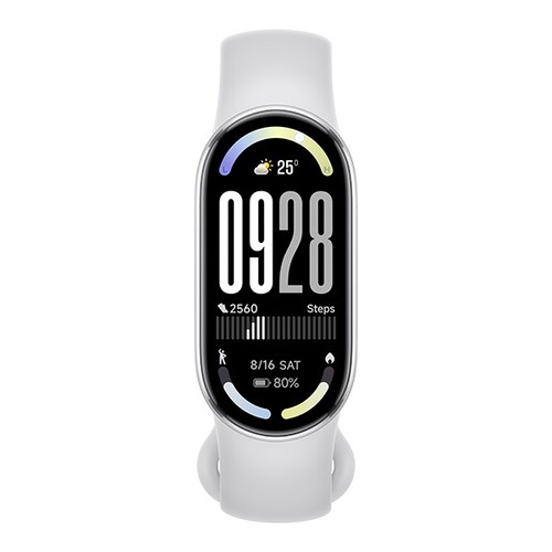 צמיד כושר חכם דור 10 דגם Xiaomi Smart Band 10 בצבע כסוף