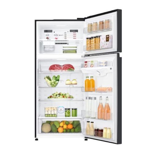 מקרר מקפיא עליון 506 ליטר LG GR-M6781BU זכוכית שחורה אל ג'י
