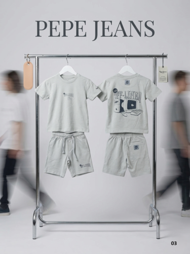 חליפת קיץ לבנים בצבע פיסטוק מבית PEPE JEANS