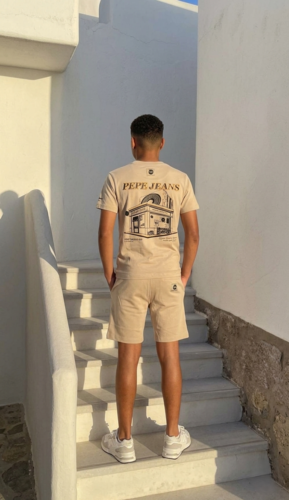 חליפת קישור לקיץ PEPE JEANS מקורית לבנים - בז'