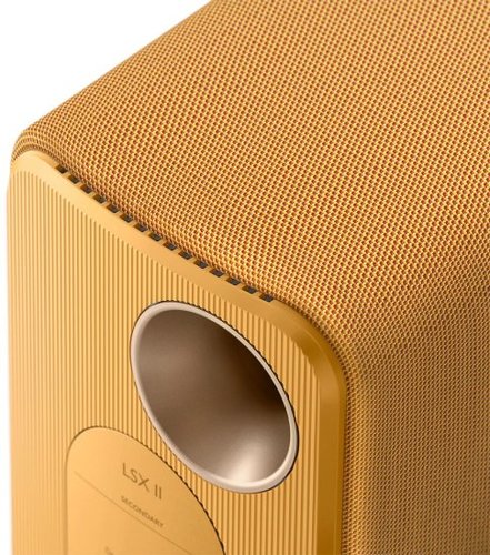 זוג רמקולים מוגברים Kef LSX II - הדגם החדש! צבע צהוב!