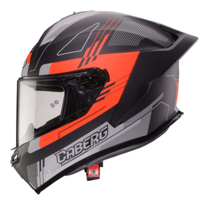 CABERG ROXTER קסדה סגורה שחור אדום מט