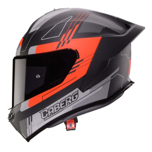 CABERG ROXTER קסדה סגורה שחור אדום מט