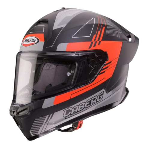 CABERG ROXTER קסדה סגורה שחור אדום מט