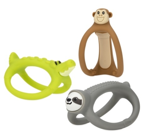 נשכן חיות מסיליקון עם לולאות אחיזה Nuby