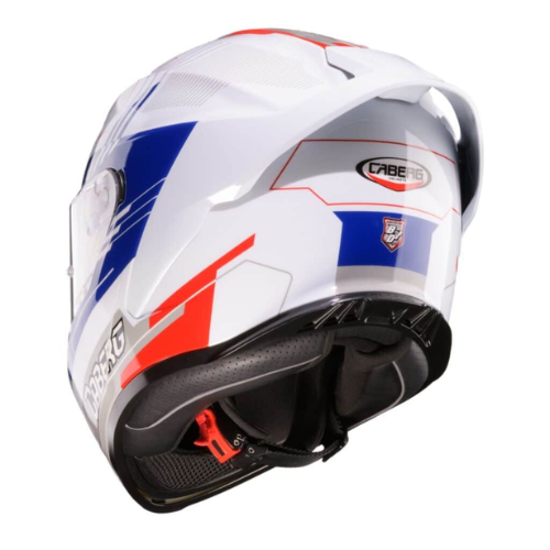 CABERG ROXTER קסדה סגורה לבן אדום כחול