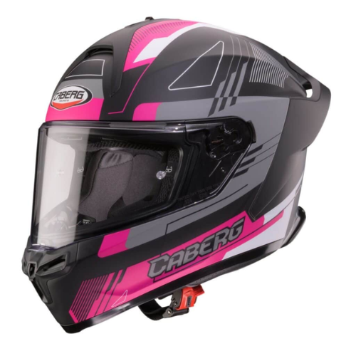 CABERG ROXTER קסדה סגורה שחור ורוד