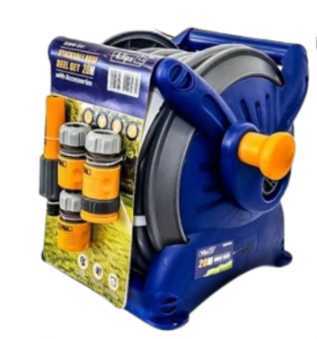 מכונת שטיפה 140 בר 1800W + כולל אביזרים + גלגלת השקיה ידנית  20 מטר PW1801.3