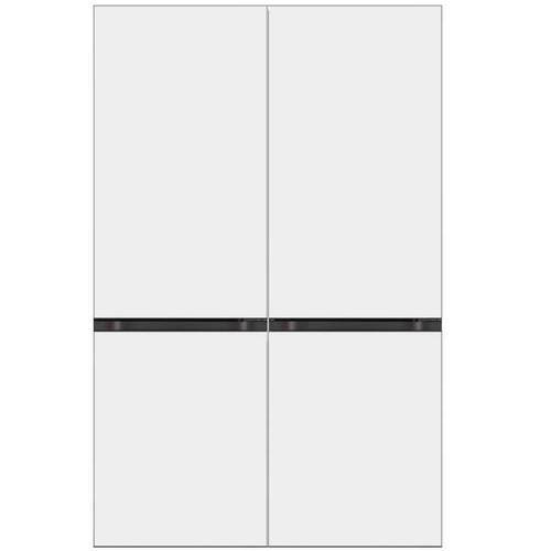 מקרר מקפיא תחתון 344 ליטר LG GR-B374WG זכוכית לבנה *יחידה אל ג'י