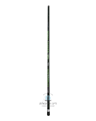 חכת בוס קרבון 6 מטר Siweida Spiral Power בצבע ירוק כהה, משקל 275 גרם ואורך סגור 123 ס