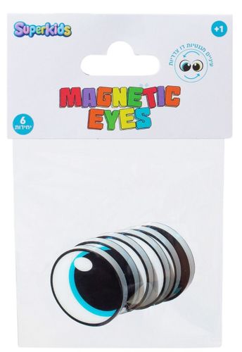 My First Magnetic Cubes שש זוגות עיניים מגנטיות דו-צדדיות כחול וירוק
