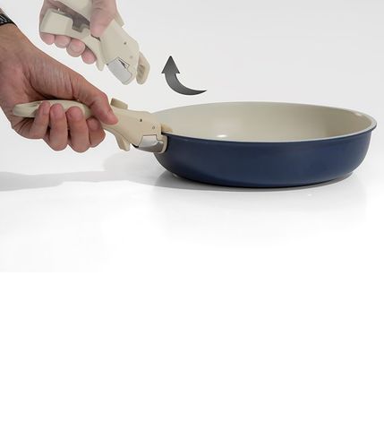 סט סירים 12 חלקים עם ידית נשלפת FLEXI כחול