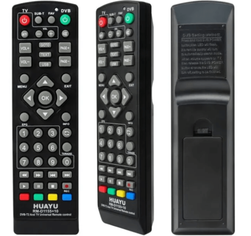 שלט תואם רחוק אוניברסלי לממירים דיגטליים Dvb-T2 -