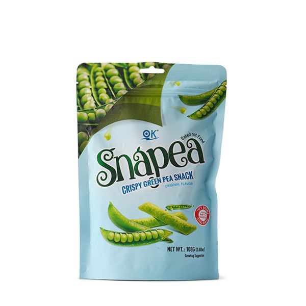 snapea חטיפי אפונה ירוקה בטעם טבעי 108 גרם
