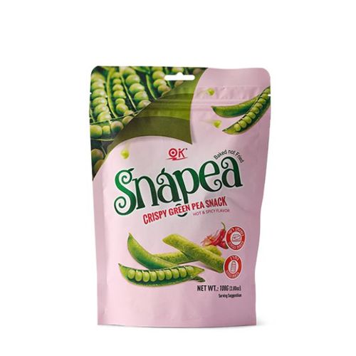 snapea חטיפי אפונה ירוקה פריכים בטעם חריף 108 גרם