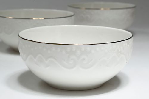 סט 6 בולים פורצלן פס זהב NEW BON CHINA