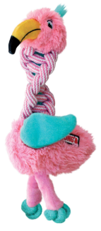 משחק לכלב בובת קונג חיות קשורות - Kong Knots Twist Plush Dog Toy M/L