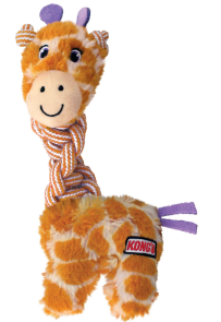 משחק לכלב בובת קונג חיות קשורות - Kong Knots Twist Plush Dog Toy M/L