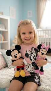 סט בגדי בנות Disney – חולצת מיני מאוס ומכנס קצר