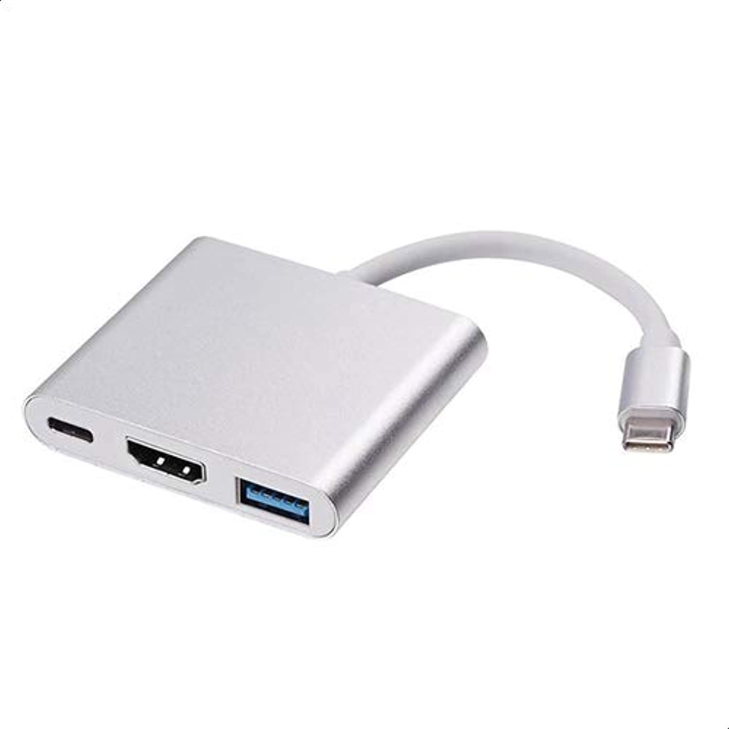 מתאם 3 ב-1 תומך  Type-c to HDMI - USB3 - YSB3.1 (DP)  Apple 