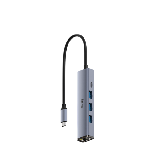מולטי פורט 5 ב-1 Cudy USB Hub with GbE UH605